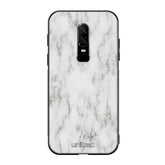 OnePlus 6 marmori suojakuoret - White Marble - Ei